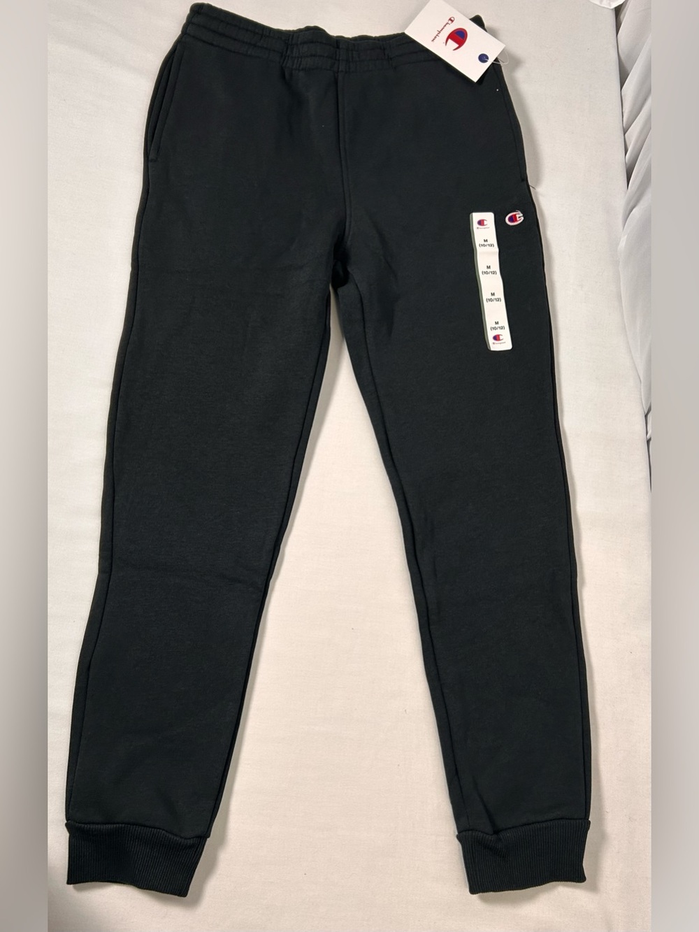 Champion Boys Black Logo Fleece Joggers